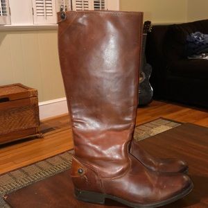 Frye boots with extended calf